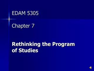 EDAM 5305 Chapter 7