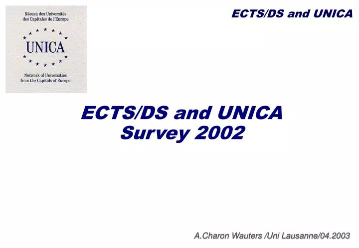 ects ds and unica survey 2002