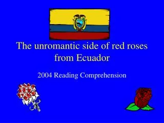 The unromantic side of red roses from Ecuador