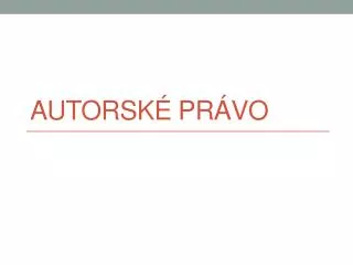 autorsk pr vo