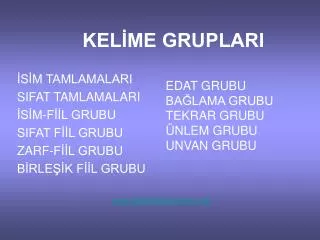 kel me gruplari