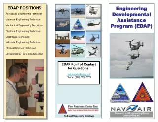 EDAP POSITIONS: Aerospace Engineering Technician Materials Engineering Technician