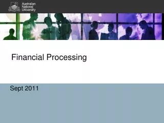 Financial Processing
