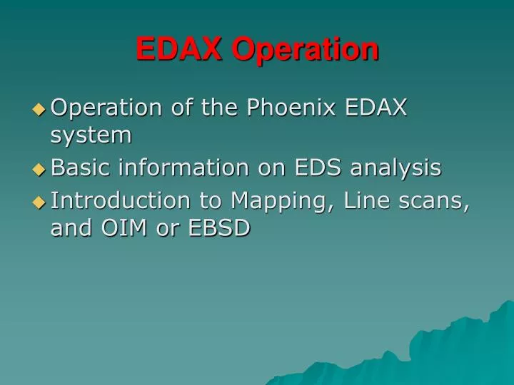edax operation