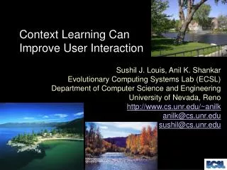 context learning can improve user interaction