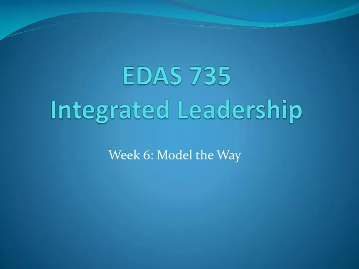edas 735 integrated leadership