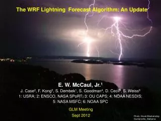 The WRF Lightning Forecast Algorithm: An Update