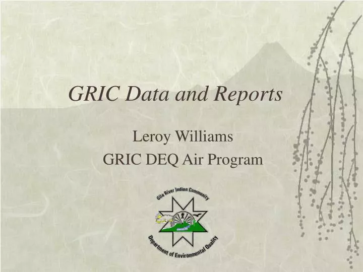 gric data and reports