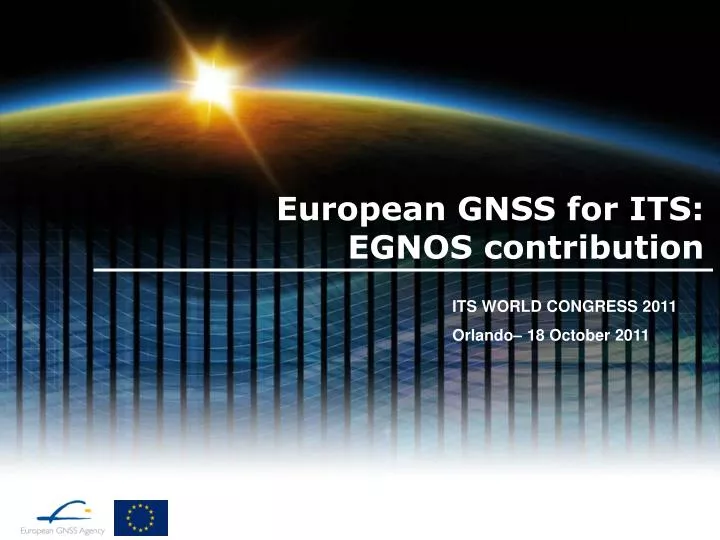european gnss for its egnos contribution