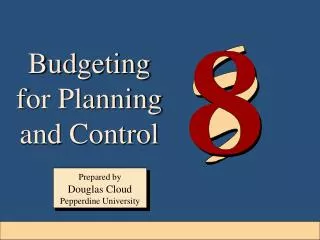 Budgeting for Planning and Control