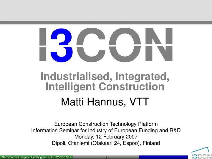 i 3 con