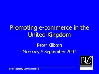 Promoting e-commerce in the United Kingdom