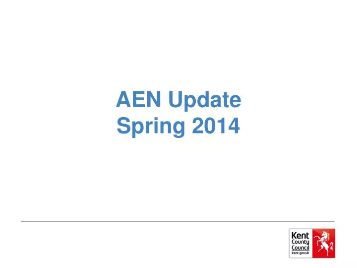 aen update spring 2014