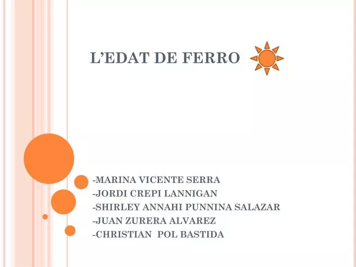 l edat de ferro