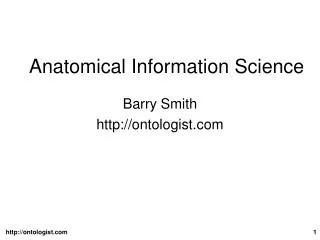 Anatomical Information Science