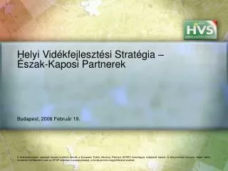 helyi vid kfejleszt si strat gia szak kaposi partnerek