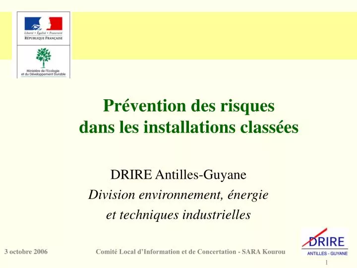 pr vention des risques dans les installations class es