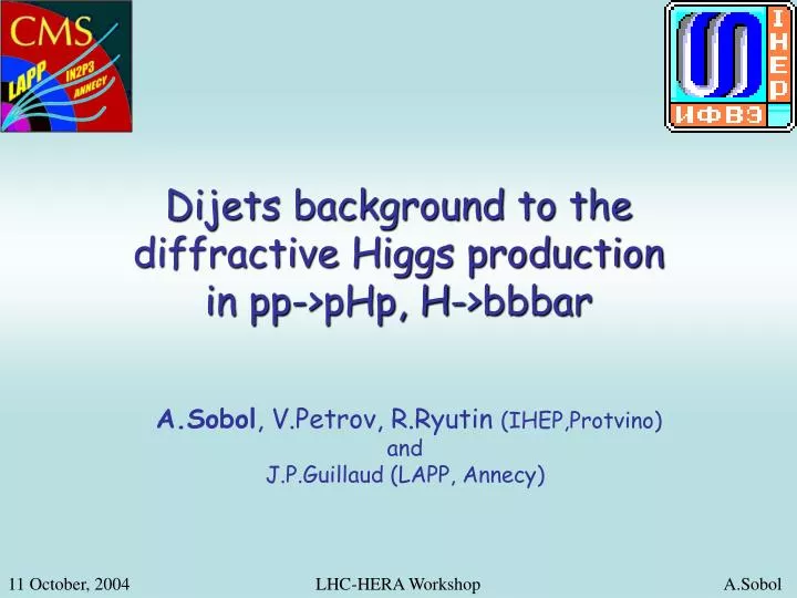 dijets background to the diffractive higgs production in pp php h bbbar
