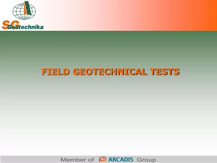 field geotechnical tests