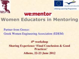 Women Educators in Mentoring