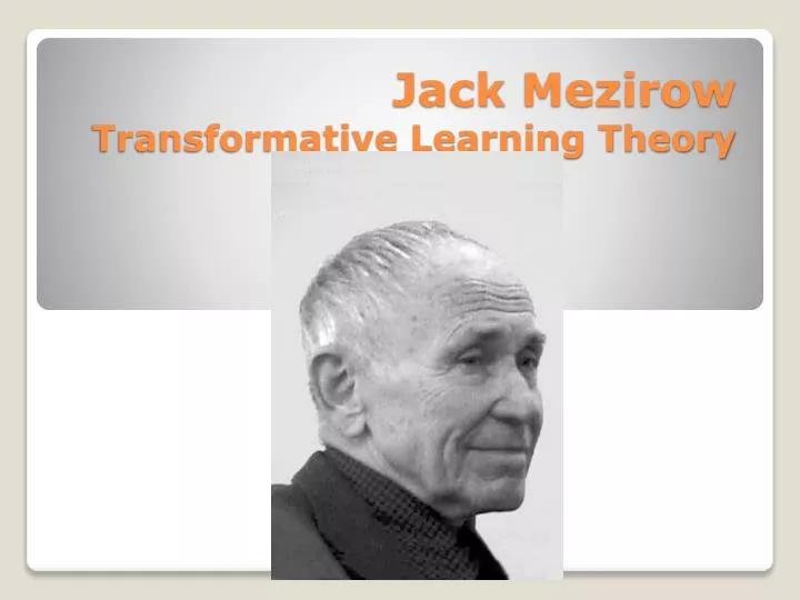 jack mezirow transformative learning theory