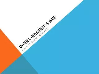 Daniel Grisenti`s web