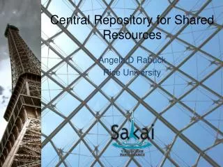 Central Repository for Shared Resources