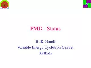 PMD - Status