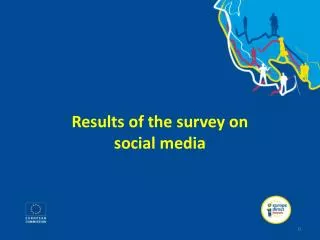 Results of the survey on social media