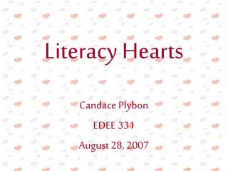 Literacy Hearts