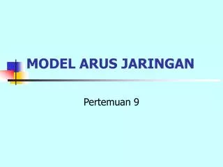 model arus jaringan
