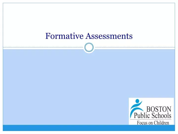 formative assessments
