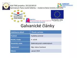galvanick l nky