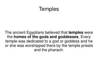 Temples