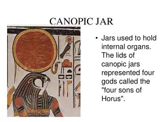 CANOPIC JAR