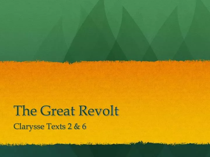 the great revolt