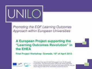 Promoting the EQF Learning Outcomes Approach within European Universities