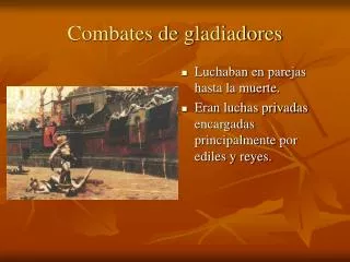 combates de gladiadores