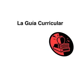 la gu a curricular