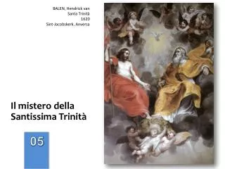 il mistero della santissima trinit