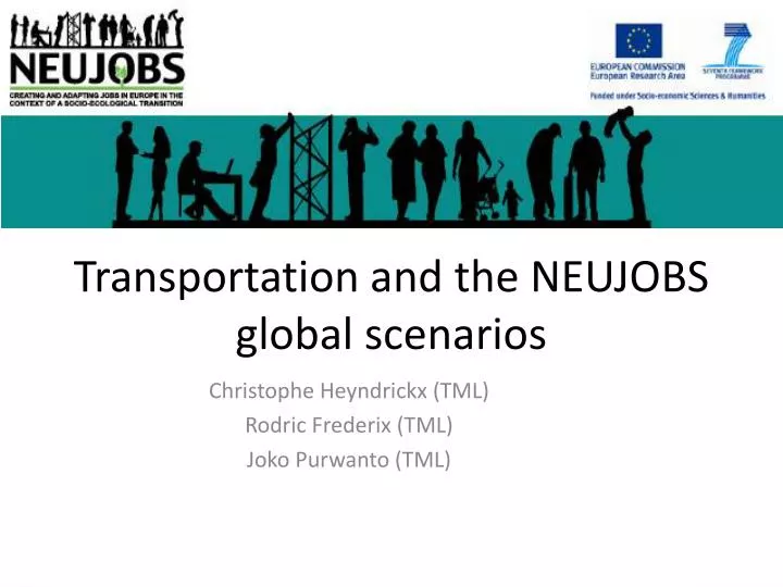 transportation and the neujobs global scenarios