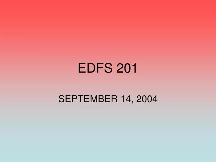 edfs 201