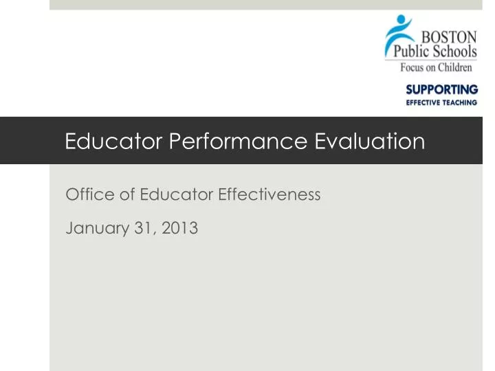 educator performance evaluation