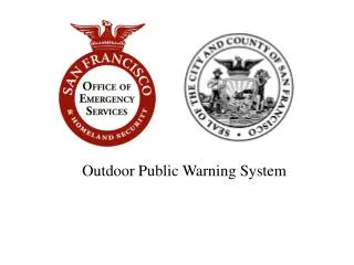 Outdoor Public Warning System