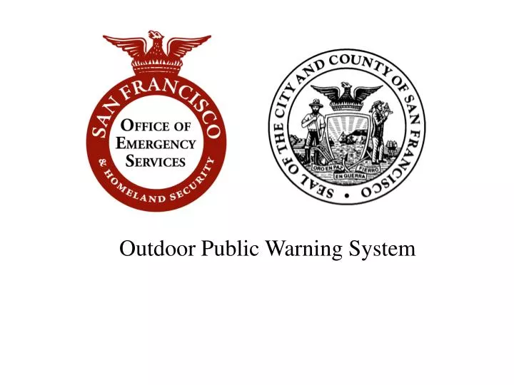 outdoor public warning system