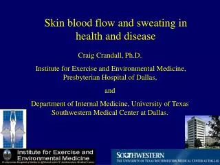Skin blood flow and sweating in health and disease