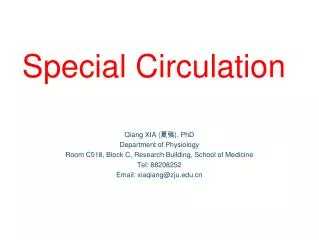 Special Circulation