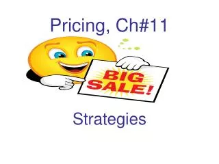 Pricing, Ch#11