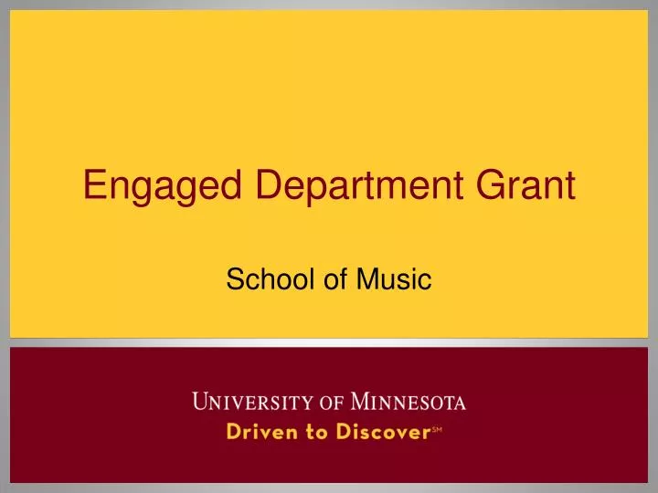 engaged department grant