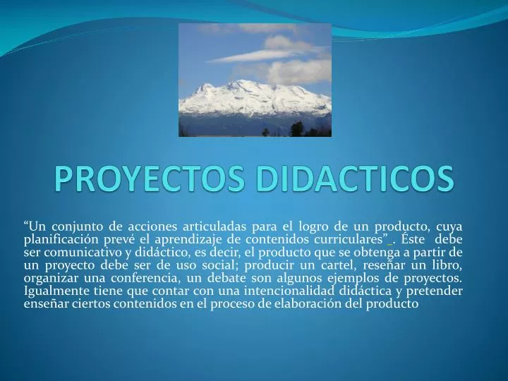 proyectos didacticos